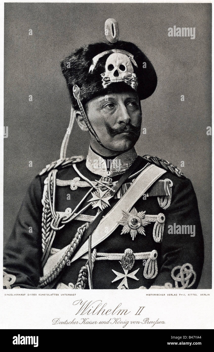 Guglielmo II, 27.1.1859 - 4.6.1941, imperatore tedesco 15.6.1888 - 9.11.1918, mezza lunghezza, stampa di rame dopo la fotografia, 19th secolo, Foto Stock