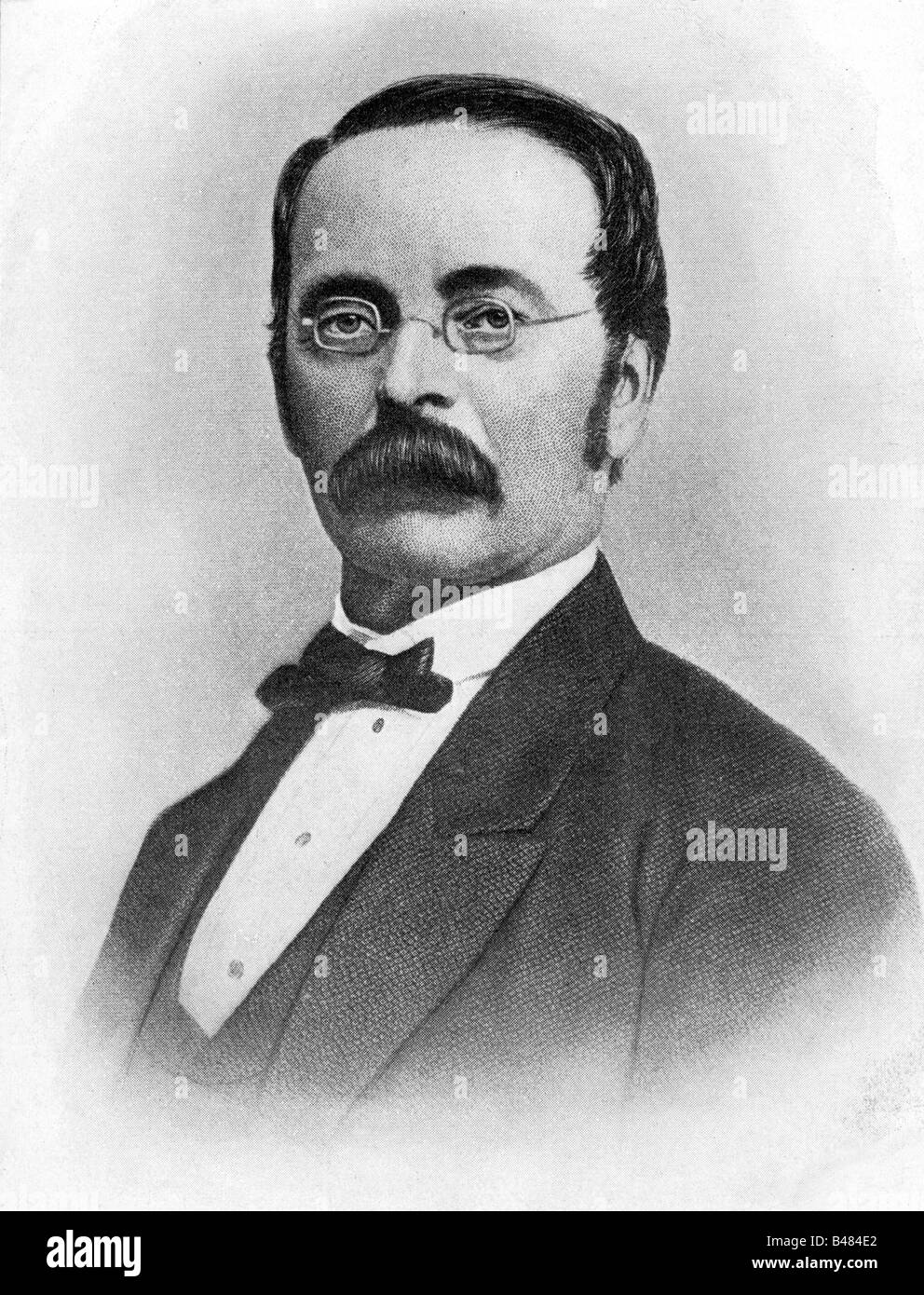 Steinweg, Heinrich Engelhard, (Henry E. Steinway), 15.2.1797 - 7.2.1871, imprenditore americano tedesco, Foto Stock
