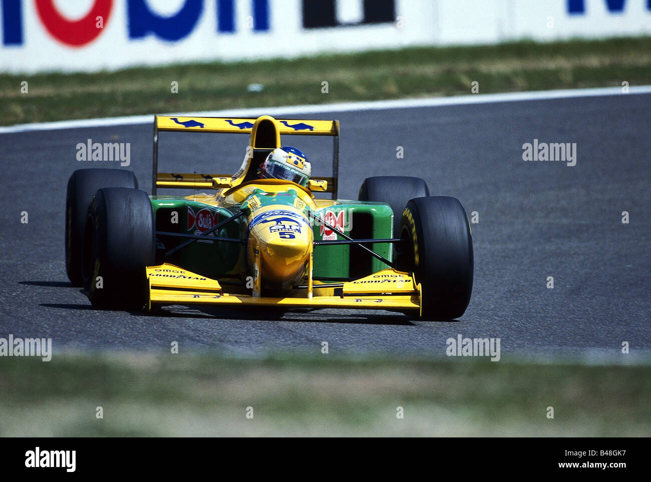 Schumacher, Michael, * 3.1.1969, atleta tedesco (automobilista), gara di formula uno, Gran Premio di Hockenheim, Germania, 1993, Foto Stock