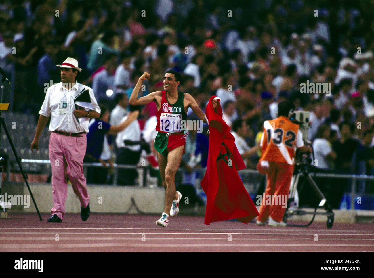 Skah, Khalid, * 29.1.1967, atleta marocchino (atletica leggera), Giochi olimpici, Barcellona, 1992, Foto Stock