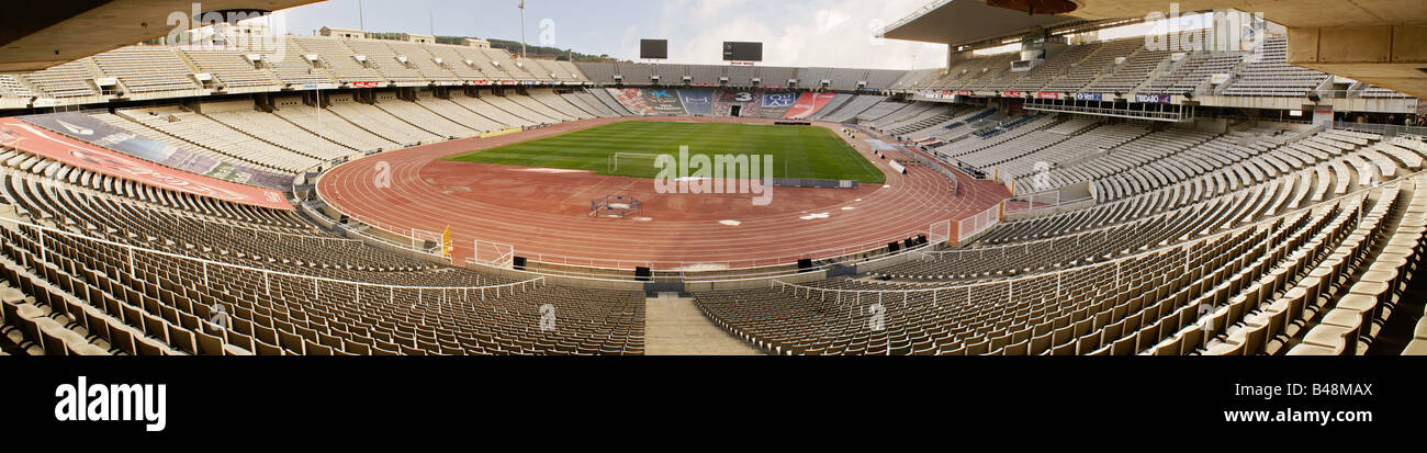 Estadi Olímpic Lluís Companys (precedentemente noto come Estadi Olímpic de Montjuïc), Barcellona, Spagna Foto Stock