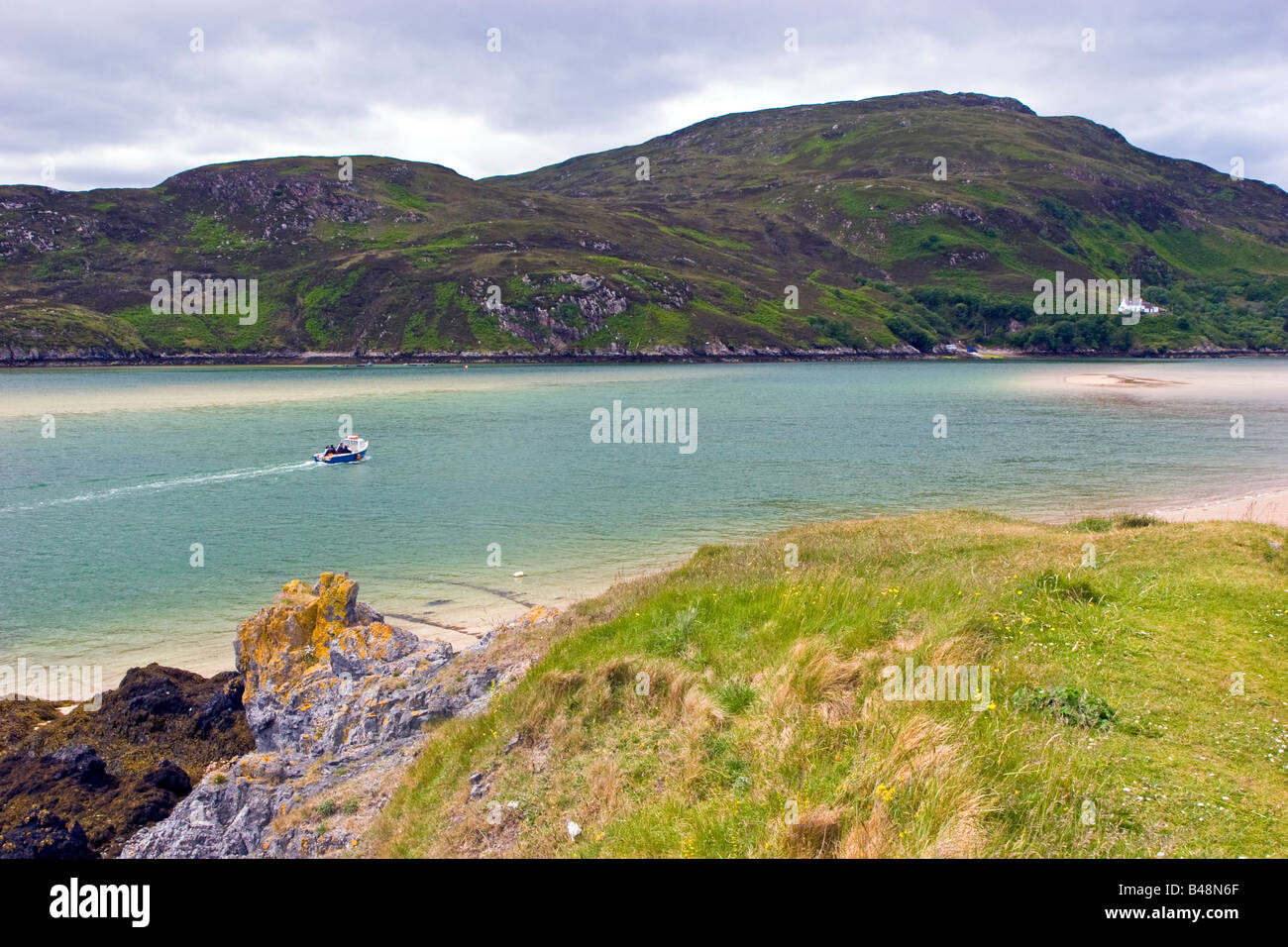 Traghetto per Cape Wrath Kyle di Durness Sutherland Scozia Gran Bretagna Regno Unito 2008 Foto Stock