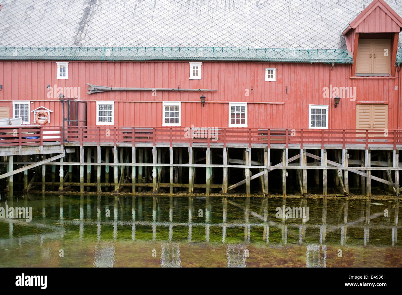 Whaling Museum - dettagli architettonici - Tromso - Norvegia Foto Stock