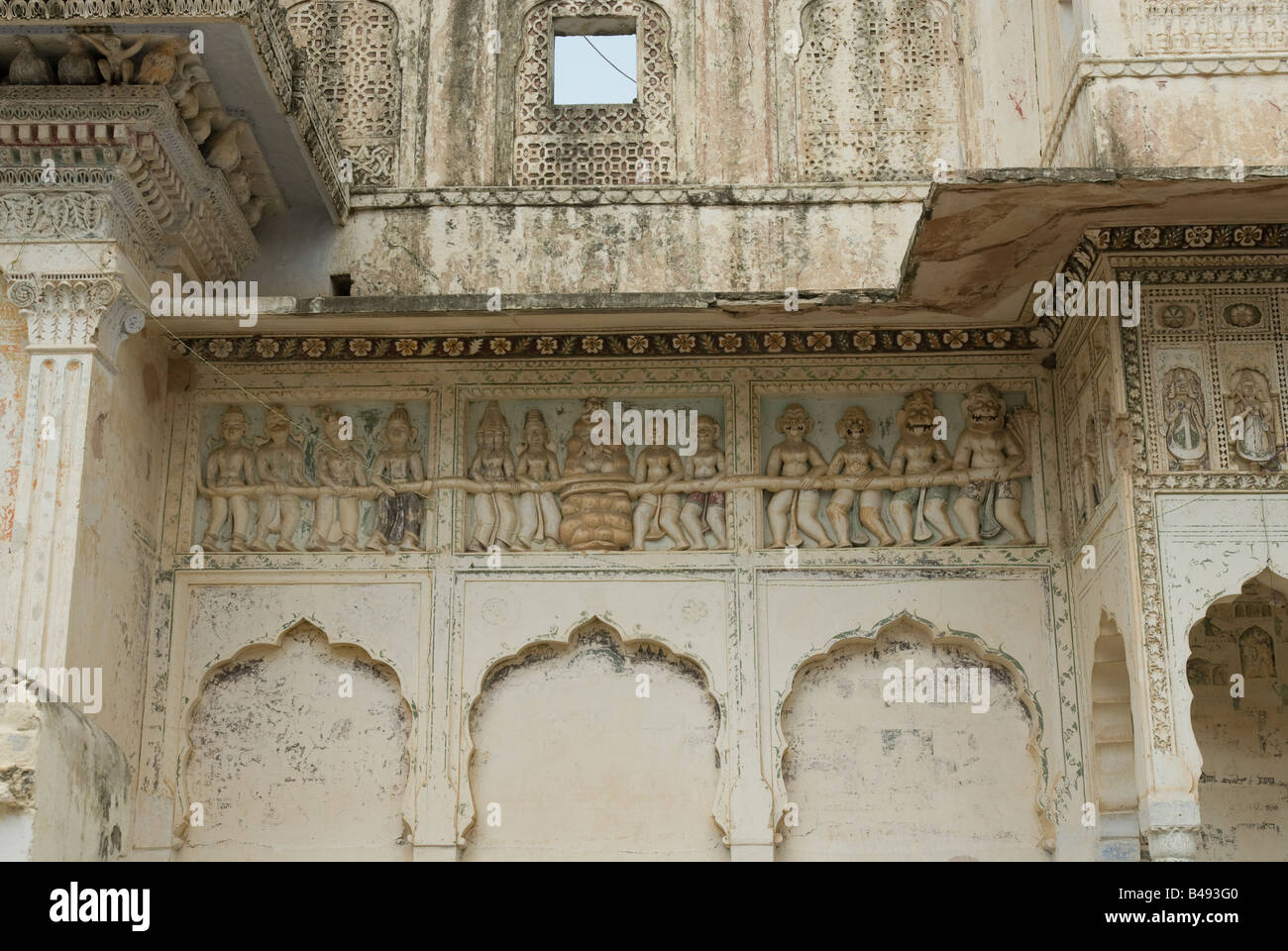 India Rajasthan Pushkar Rangji tempio indù Foto Stock