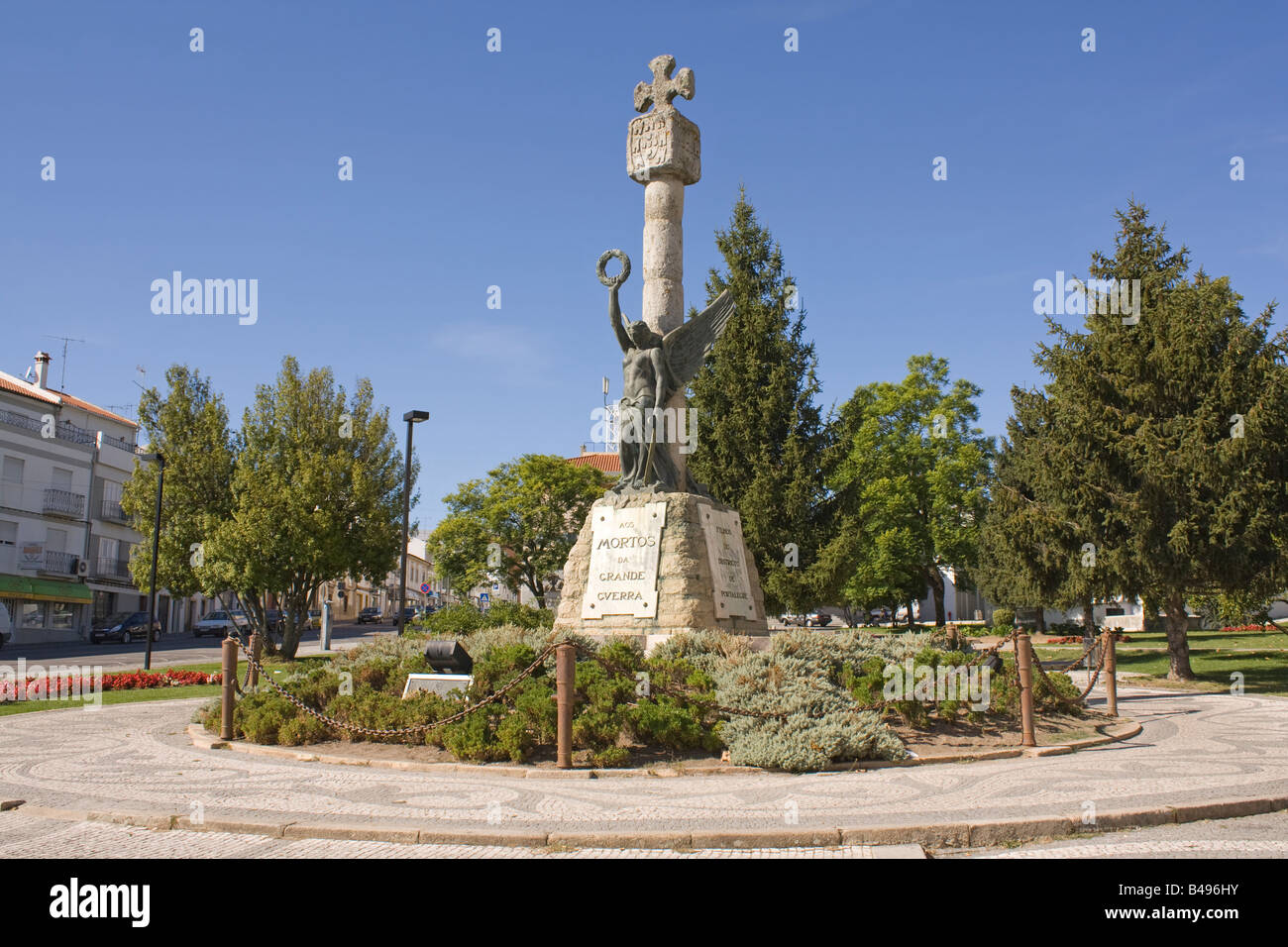 Memoriale per le vittime della Prima Guerra Mondiale (la Grande Guerra) nella città di Portalegre, Portogallo. Foto Stock