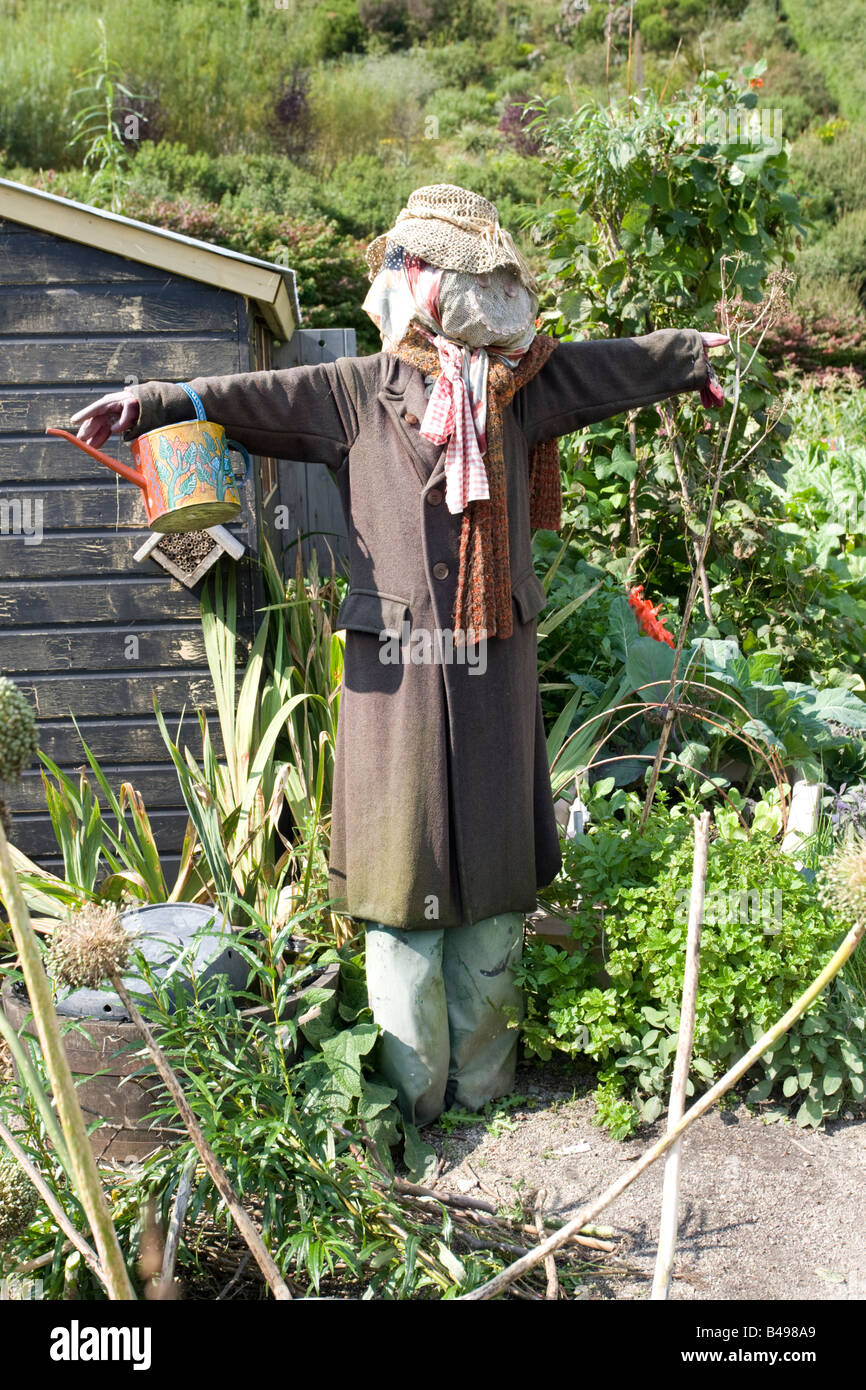 Lo Spaventapasseri in Giardino Eden Project Regno Unito Foto Stock