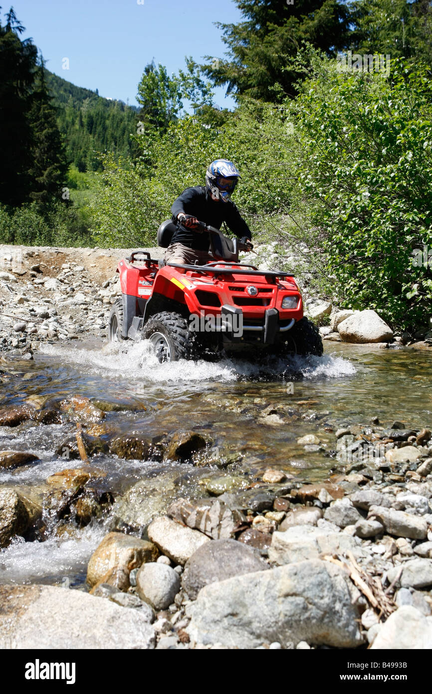 Atv viaggio in Whistler British Columbia Foto Stock