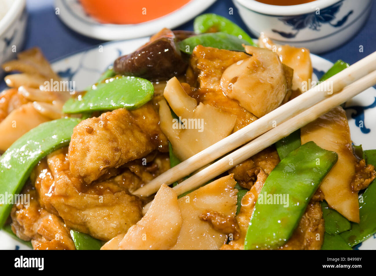 Il tofu tofu home stile misto di verdure cinesi ristorante cinese Foto Stock