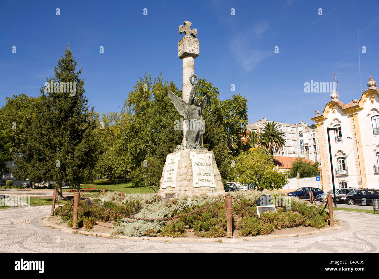 Memoriale per le vittime della Prima Guerra Mondiale (la Grande Guerra) nella città di Portalegre, Portogallo. Foto Stock