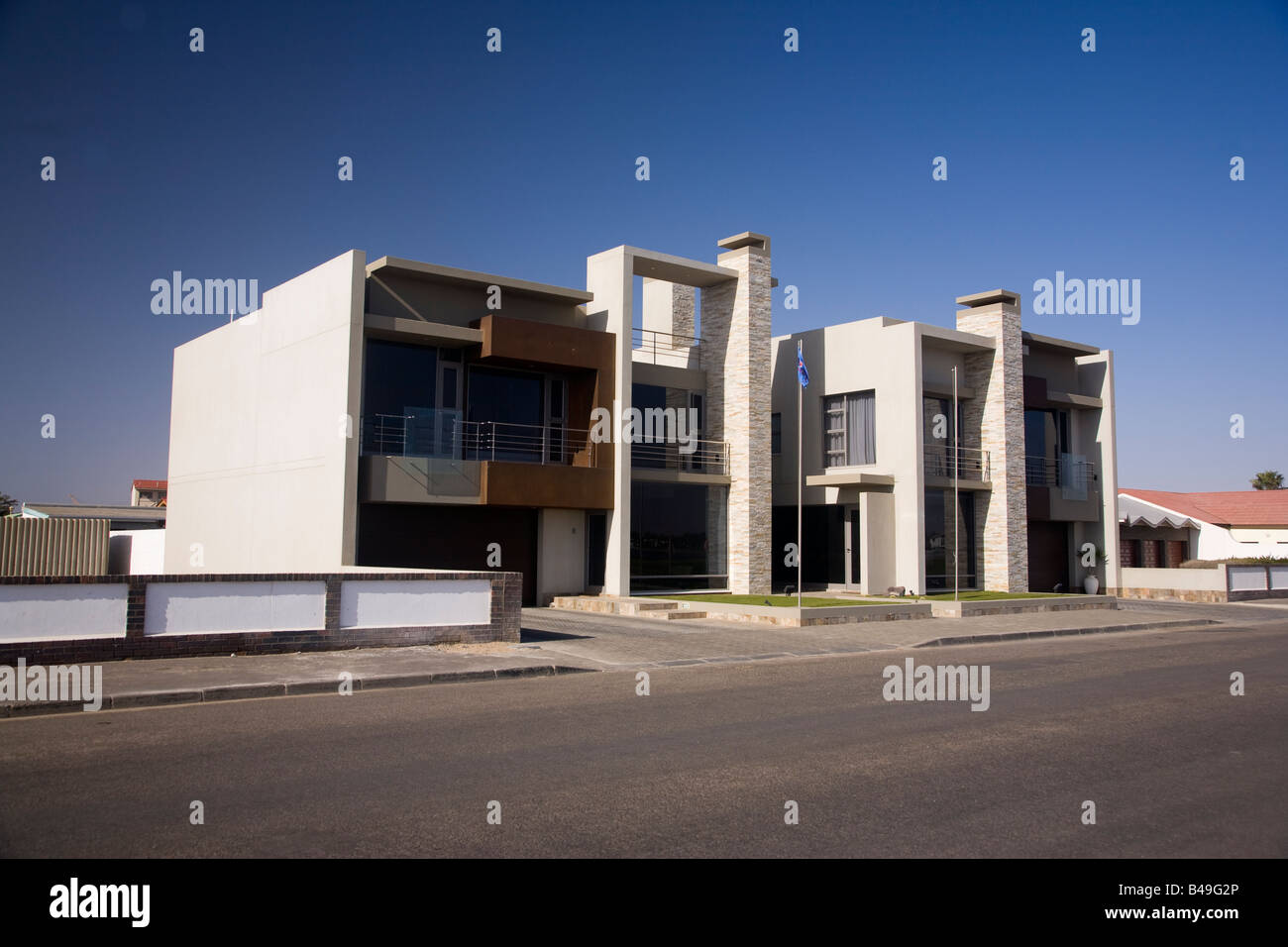 Casa modernista Walvis Bay Namibia Foto Stock
