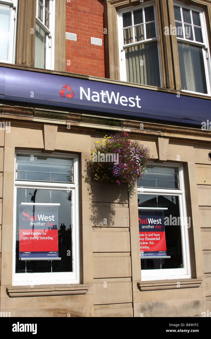 NatWest Bank, Nottingham, Inghilterra, Regno Unito Foto Stock