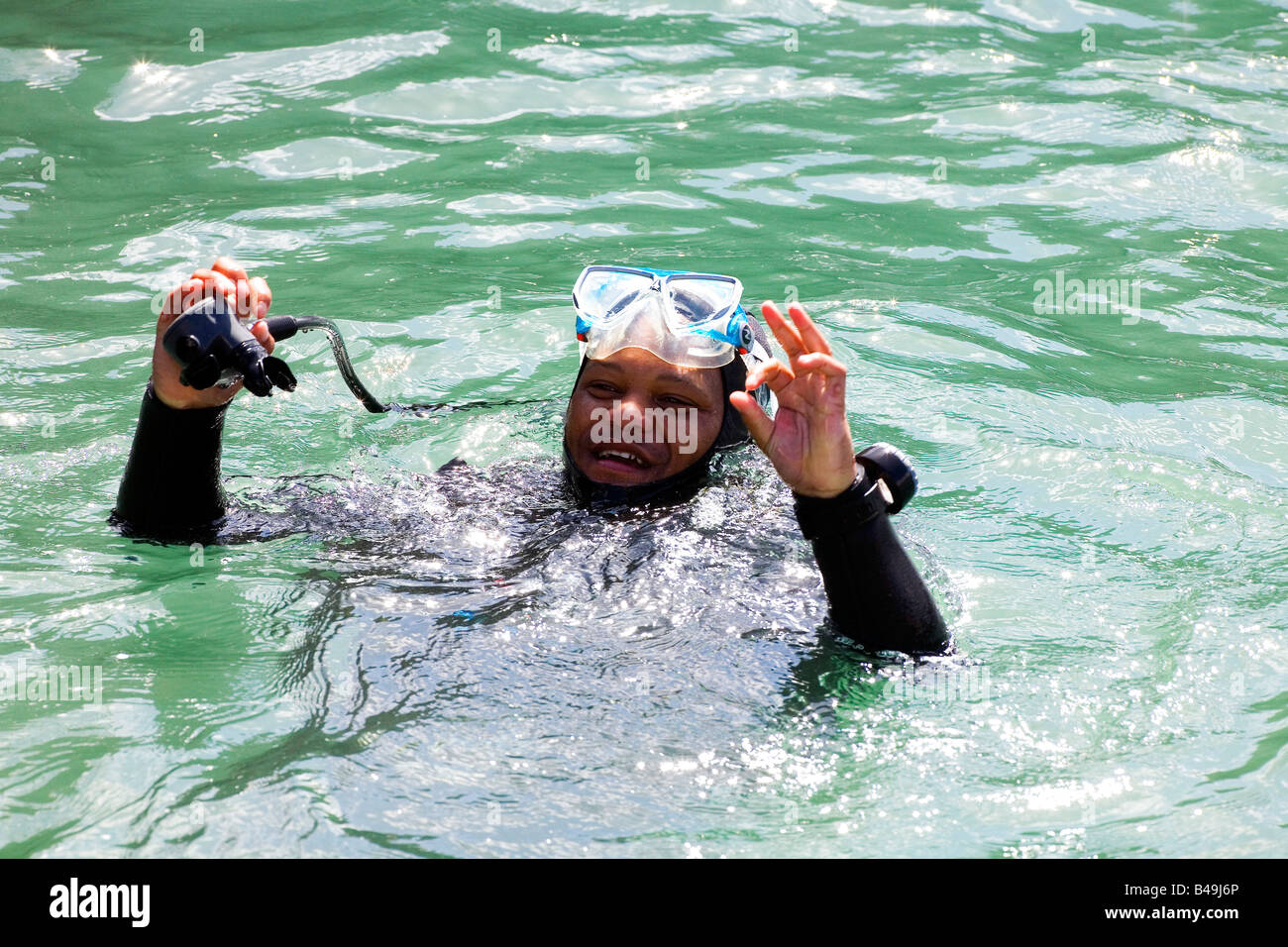 Scuba diver Foto Stock