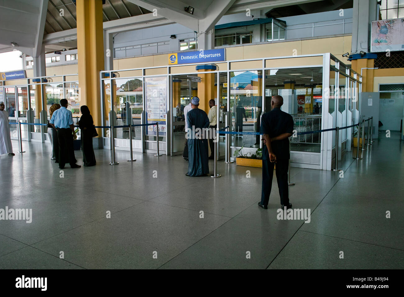 Ingresso a Mumbai airport terminal partenze Foto Stock