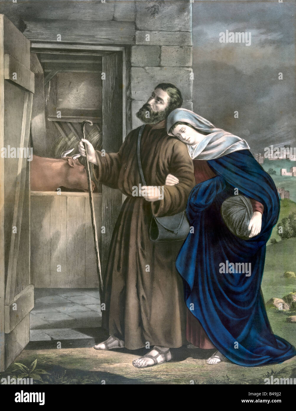 Il primo Natale Foto Stock