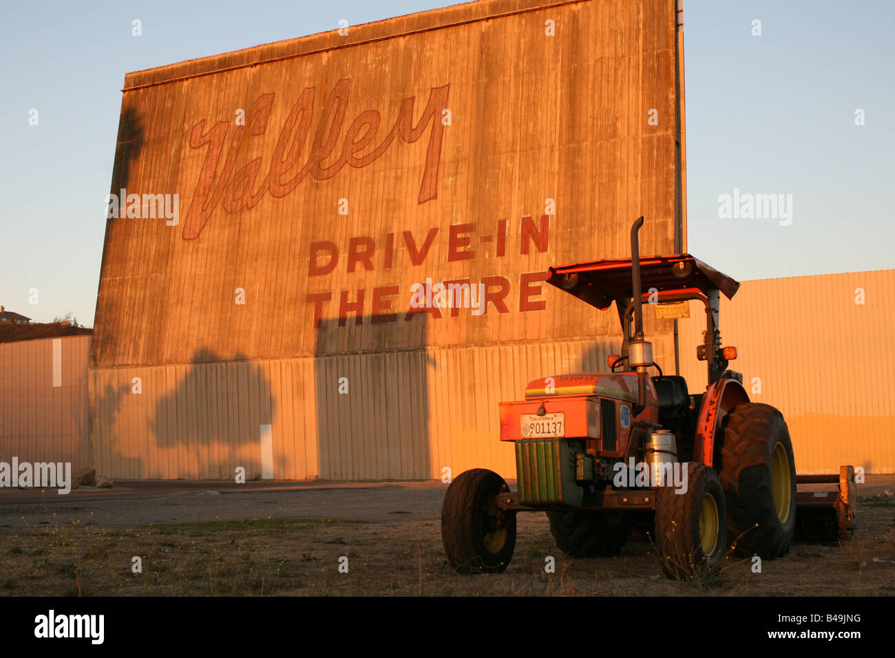Drive in cinema movie theater california Foto Stock
