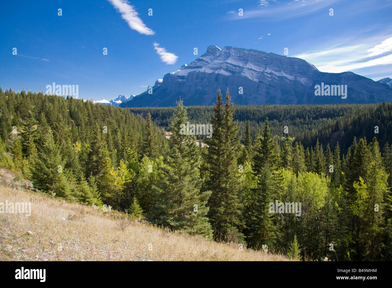 Mountain View - Parco Nazionale di Banff, Banff, Alberta, Canada Foto Stock