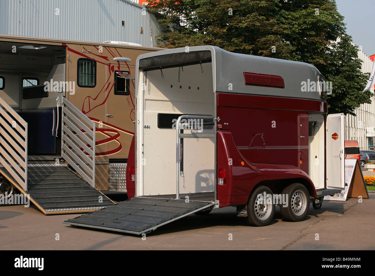 Rimorchio del cavallo Foto Stock