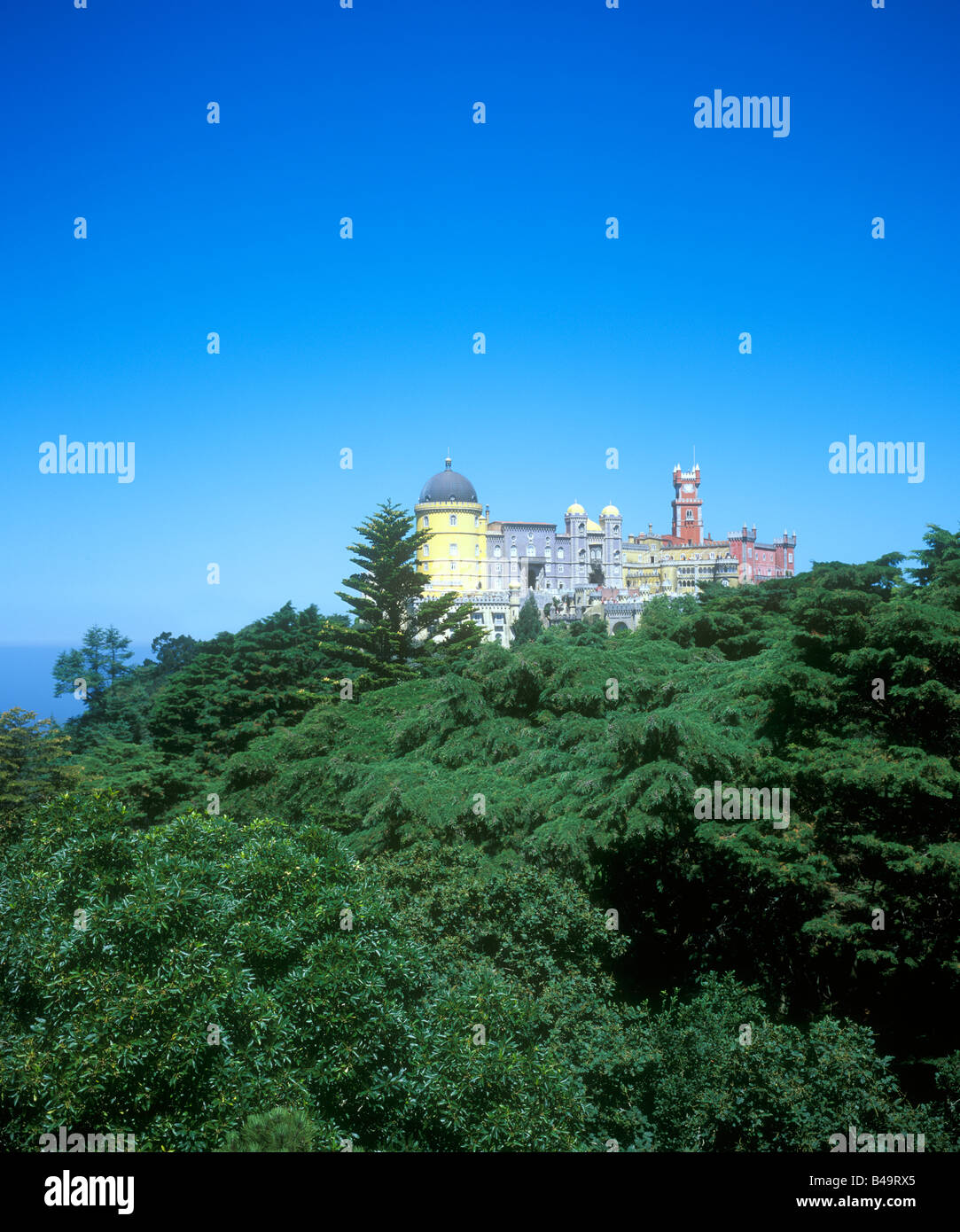 Pena nel Palazzo di Sintra vicino Lisbona in Portogallo Foto Stock