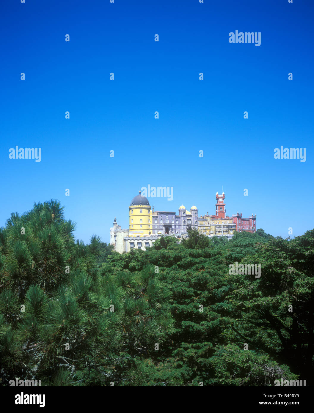 Pena nel Palazzo di Sintra vicino Lisbona in Portogallo Foto Stock