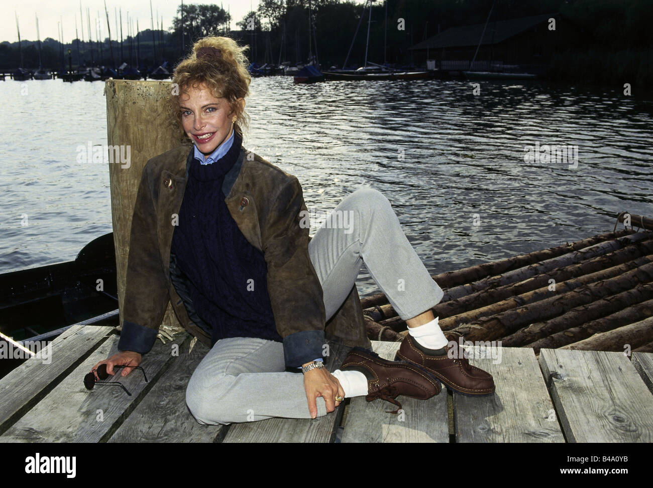 Roma, Sydne, * 17.3.1951, attrice americana, full length, serie PR Photo TV 'Die Hütte am See', 1991, Foto Stock