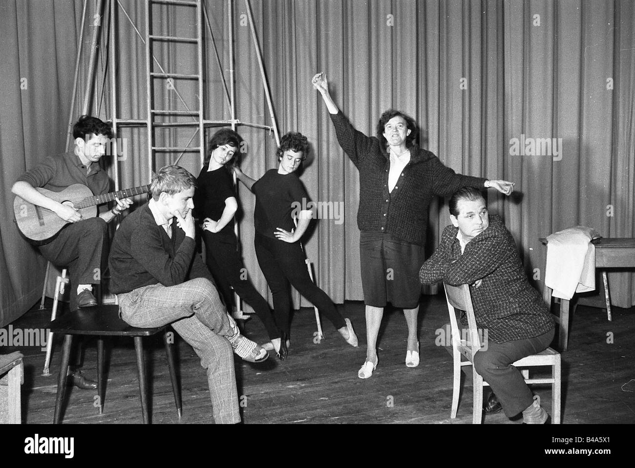 Geografia/viaggio, Germania, Repubblica democratica tedesca, cultura, thetre, teatro dei lavoratori, KWO Berlin, 1962, Foto Stock