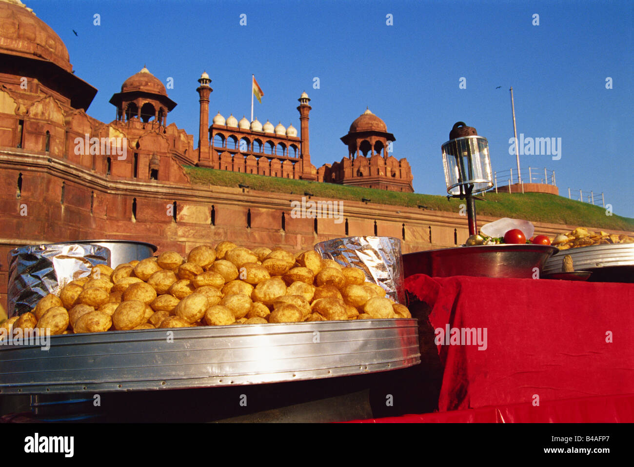 India, Delhi, Vecchia Delhi, il Forte rosso Lal Qila Foto Stock