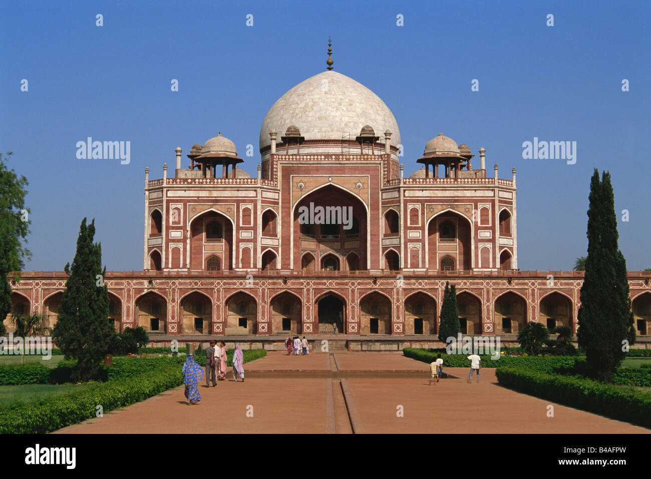 India, Nuova Delhi, la tomba di Humayun Foto Stock