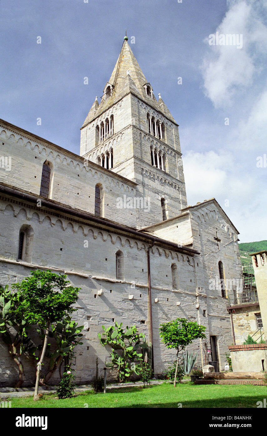 Basilica di San Salvatore, Cogorno Genova Foto Stock