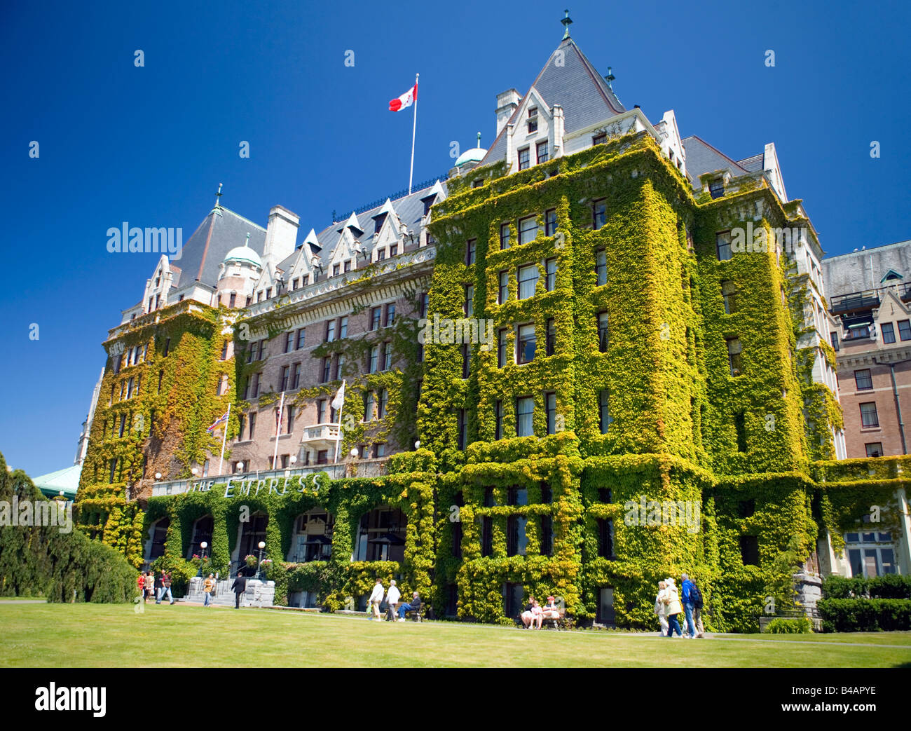La Empress Hotel in Victoria, Isola di Vancouver, British Columbia, Canada. Foto Stock