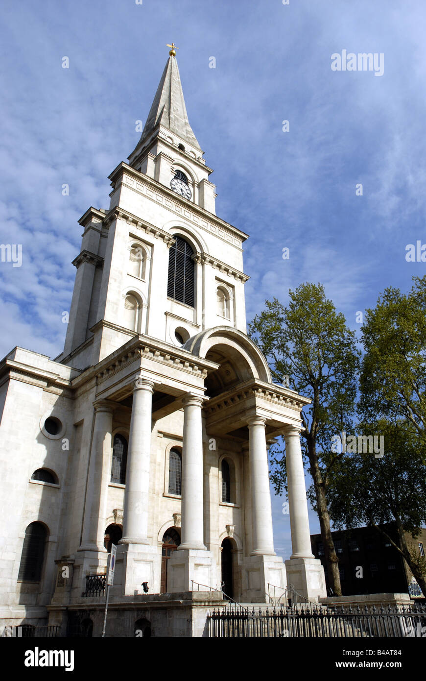 La Chiesa di Cristo Spitalfields, Londra Foto Stock