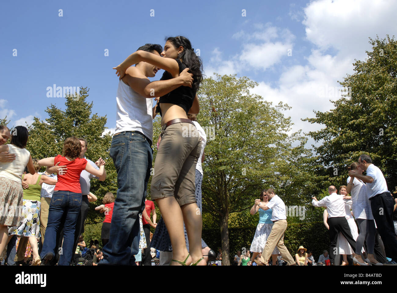 La danza Al Fresco in Regents Park London Agosto 2007 Foto Stock