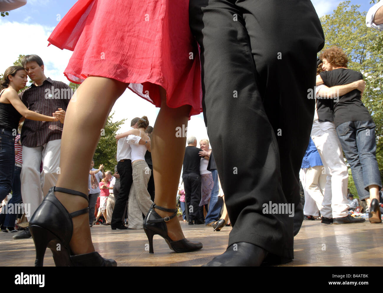 La danza Al Fresco in Regents Park London Agosto 2007 Foto Stock