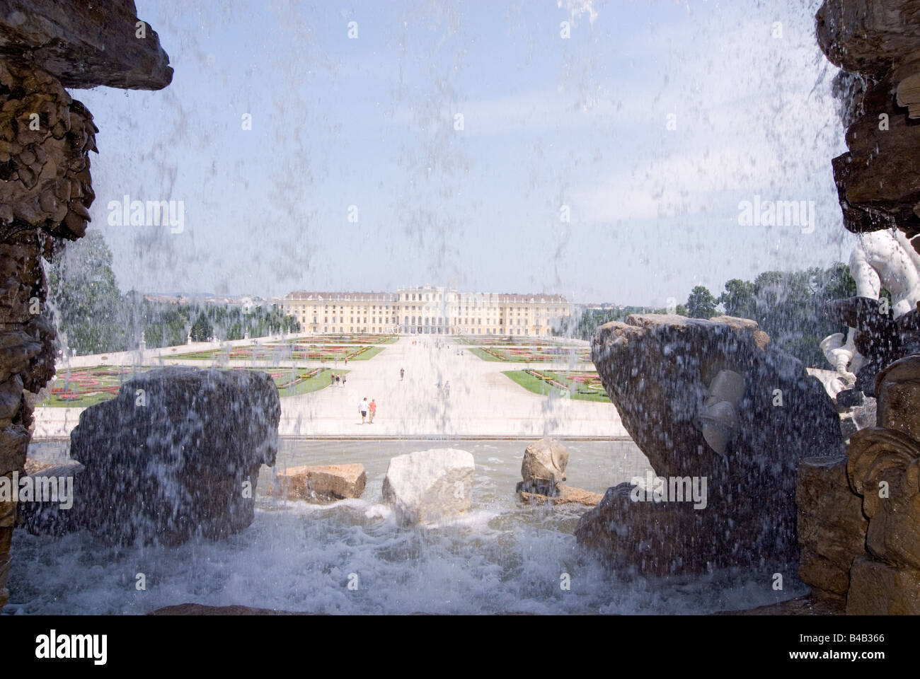 Park Schloss Schönbrunn a Vienna, in Austria Foto Stock