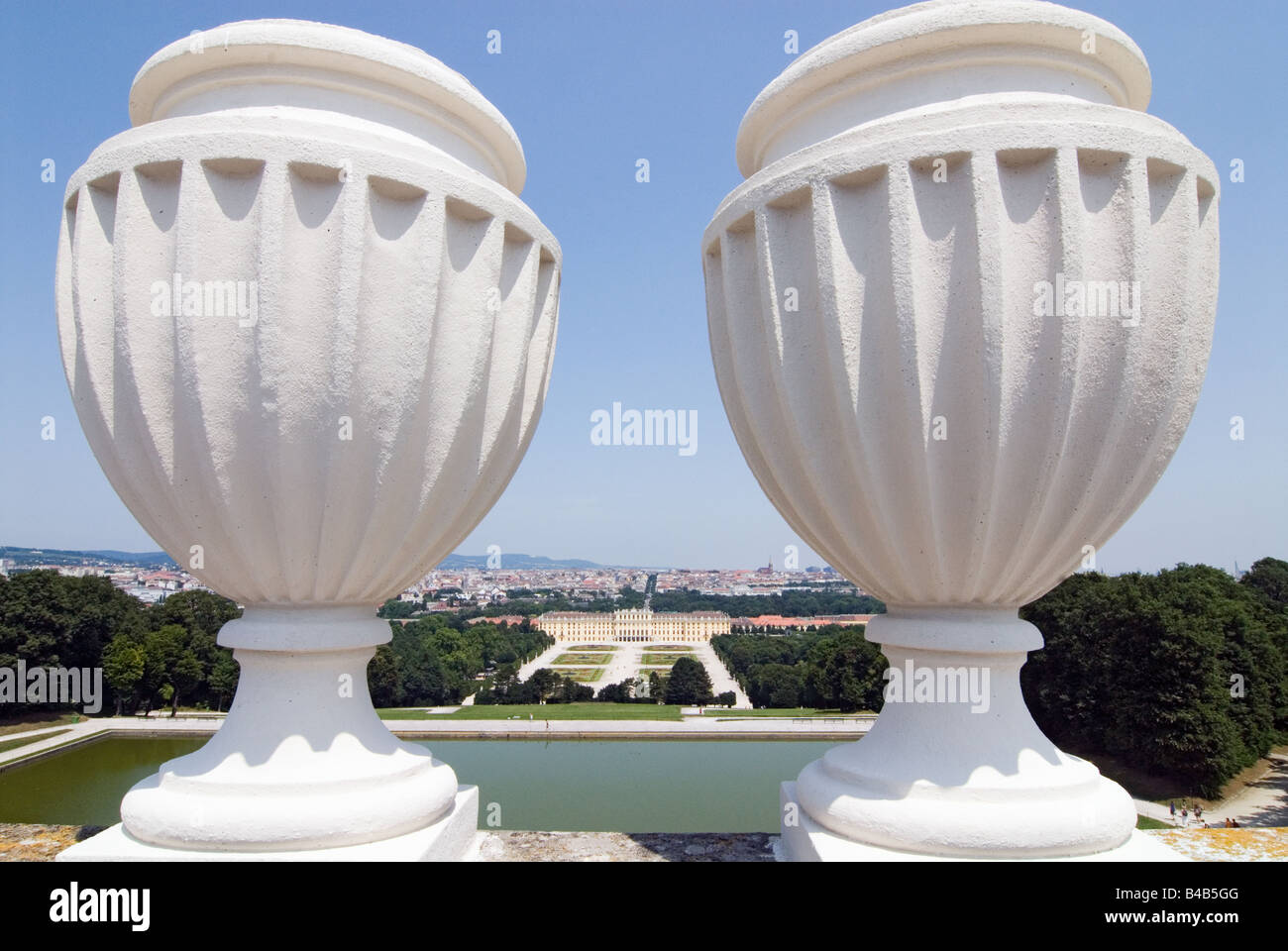 Park Schloss Schönbrunn a Vienna, in Austria Foto Stock