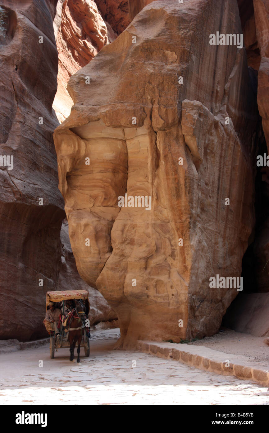 Al-Siq, Petra, Giordania Foto Stock