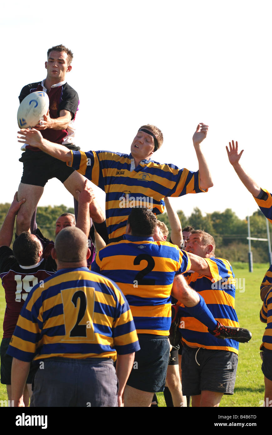 Il Rugby a livello di club REGNO UNITO Foto Stock