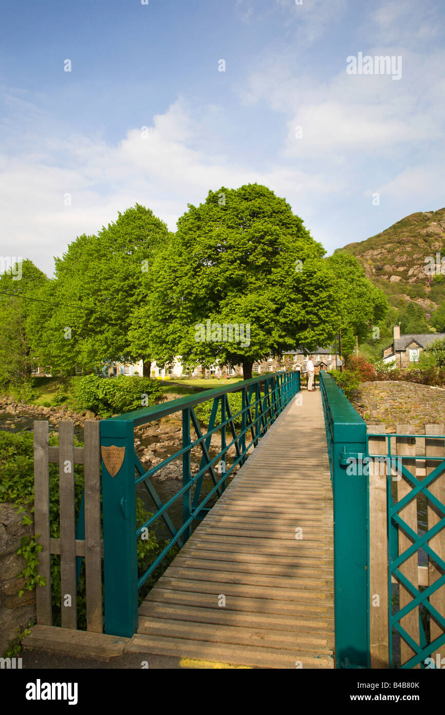 Ponte di Glaslyn Beddgelert Snowdonia nel Galles Foto Stock
