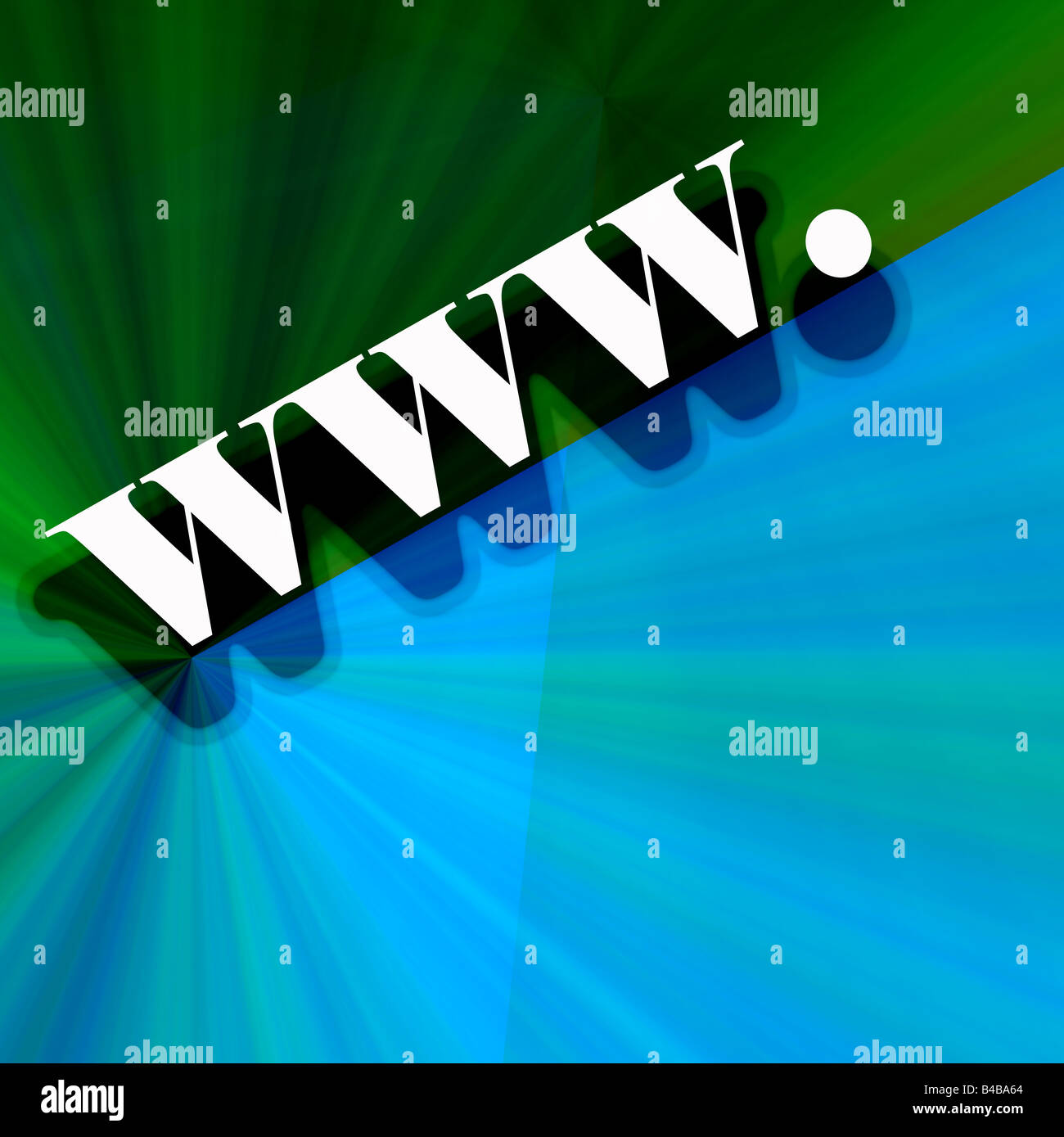 Illustrazione di www.Il simbolo - world wide web Foto Stock