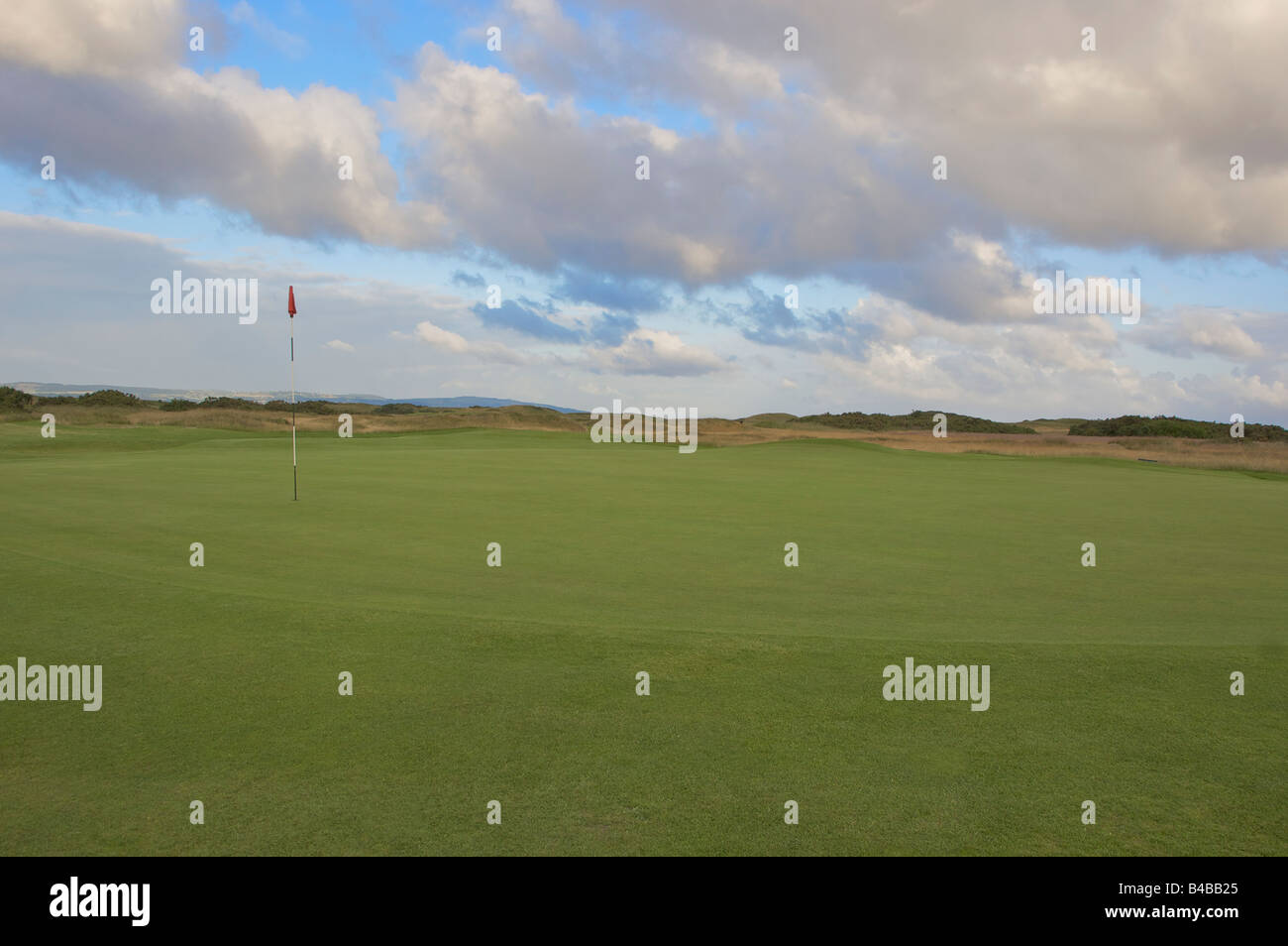 Le viste panoramiche sulla Royal Liverpool Golf sede del British Open nel 2006 Foto Stock