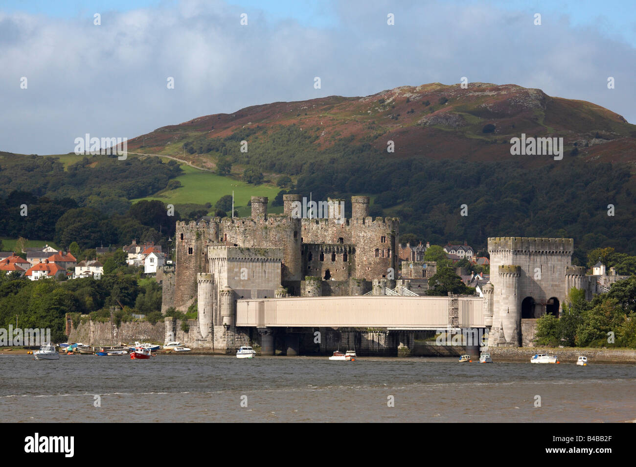 Castello di Conway, il Galles del Nord Foto Stock