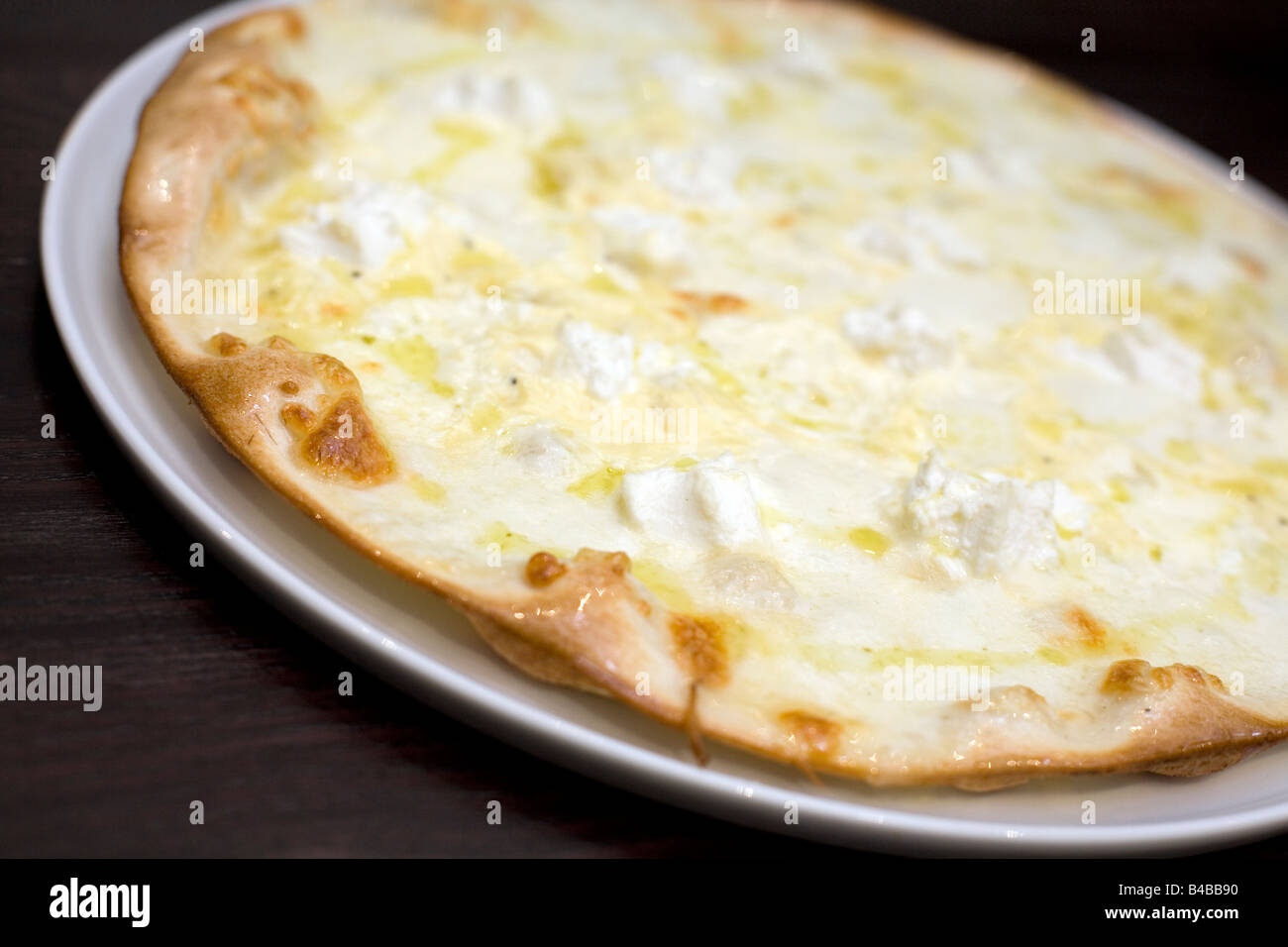 Sei formaggi pizza. Foto Stock