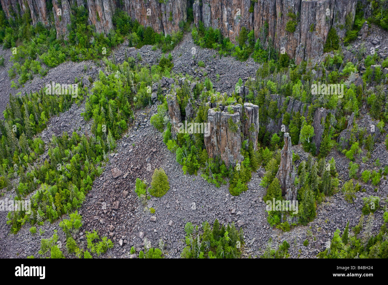 Le formazioni rocciose di Eagle Canyon, Ontario, Canada. Foto Stock