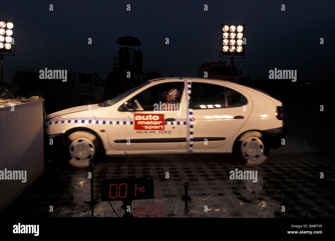Auto, sicurezza, crash test, Renault Megane Foto Stock