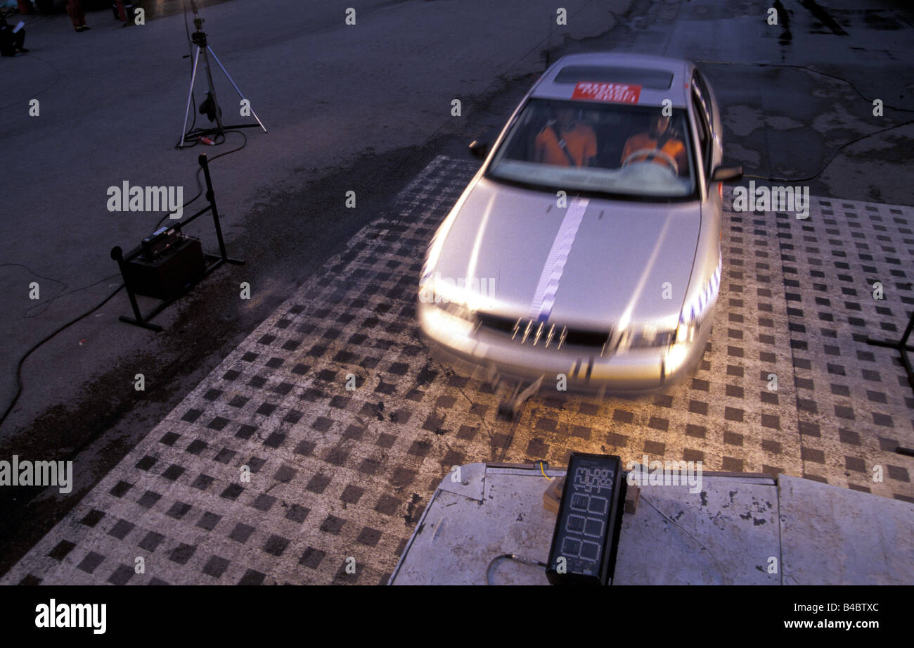 Auto, sicurezza, crash test, Audi A4 Foto Stock
