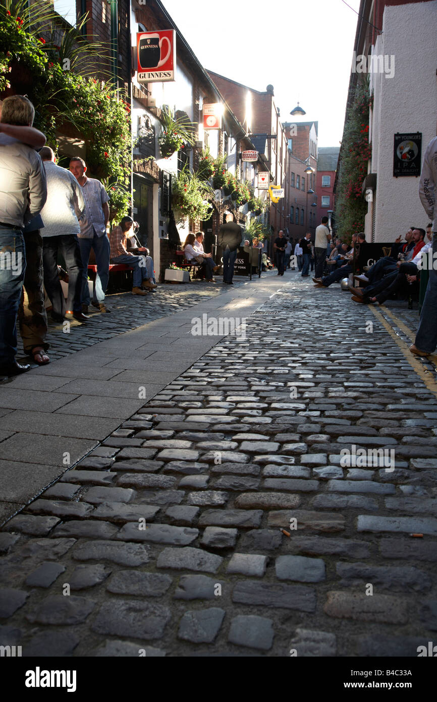 Il Duca di York Pub in tribunale commerciale nel quartiere della Cattedrale di Belfast City Centre Irlanda del Nord Regno Unito Foto Stock