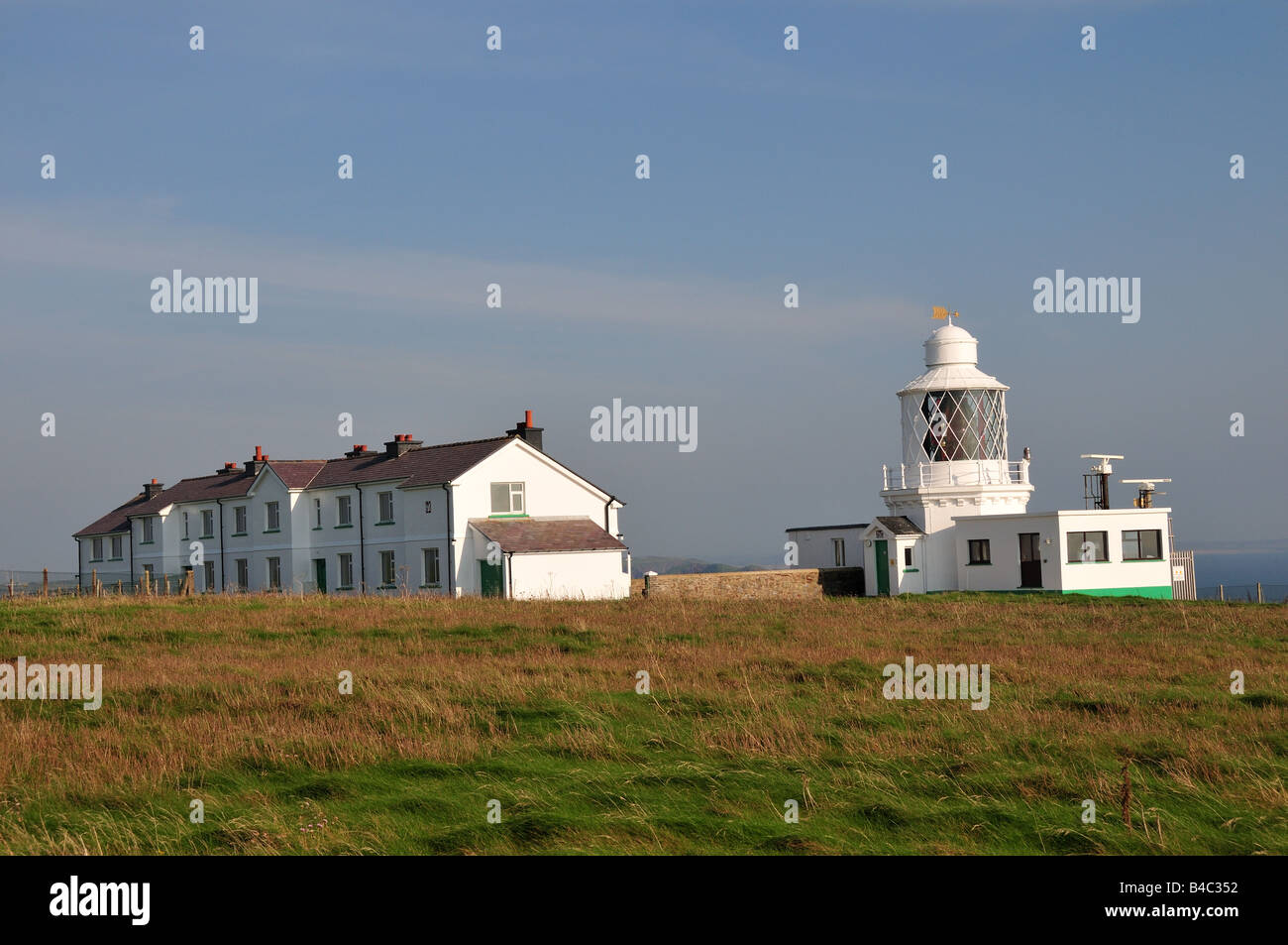 St rna lighthouse pembrokeshire Wales Foto Stock