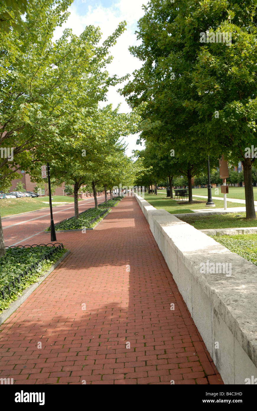 McFerson commons percorso a piedi in Columbus Ohio Foto Stock