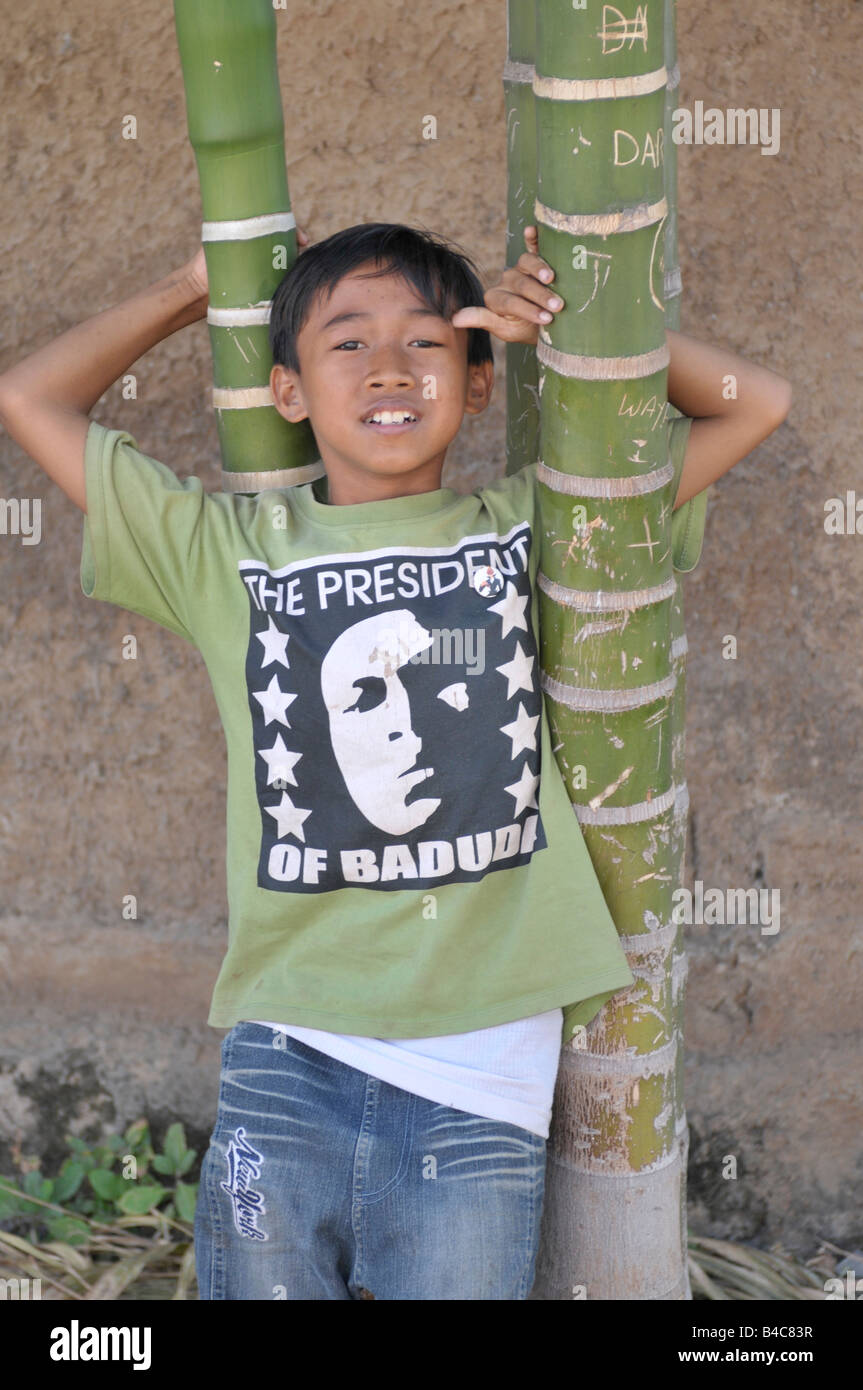 Ragazzo Balinese,l'Indonesia. Foto Stock