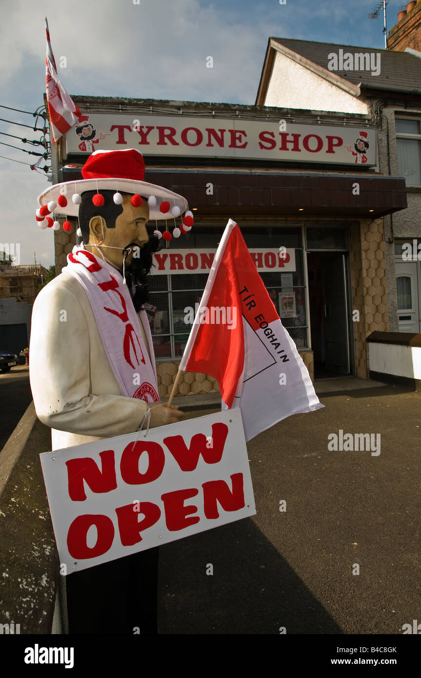 Tyrone Shop - Negozio di vendita memorabelia per la County Tyrone Gaelic Football Team. Foto Stock