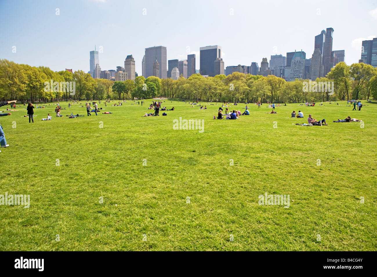 Il Central Park di New York City, NY, Manhattan, park, green , alberi, naturale, foglie, all'aperto, relax, tranquillità, urban, lago, superarsi Foto Stock